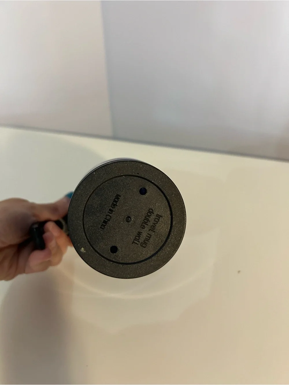 DAD Blue Travel Mug with Handle